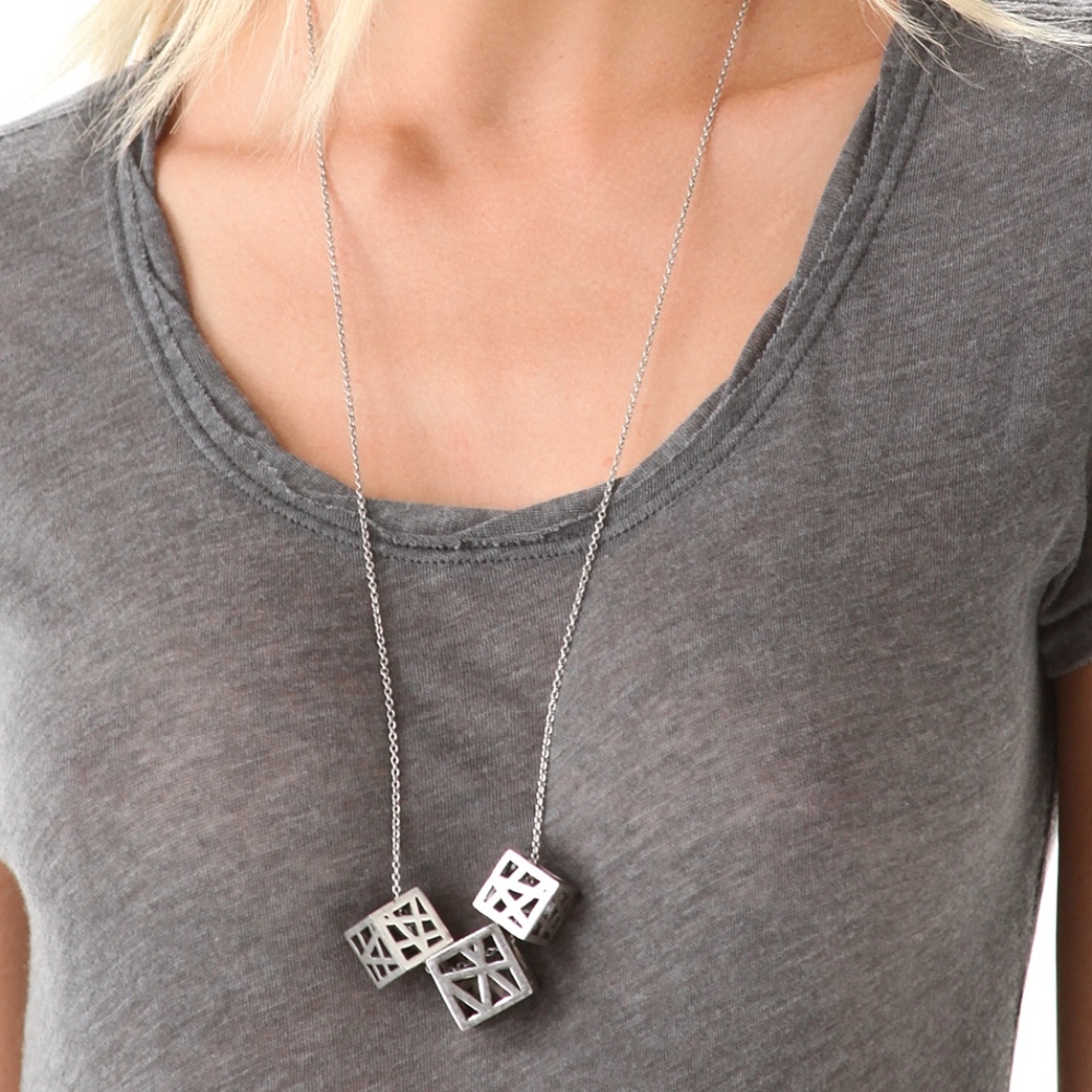 Low Luv X Erin Wasson 3 Cage Cubes Necklace